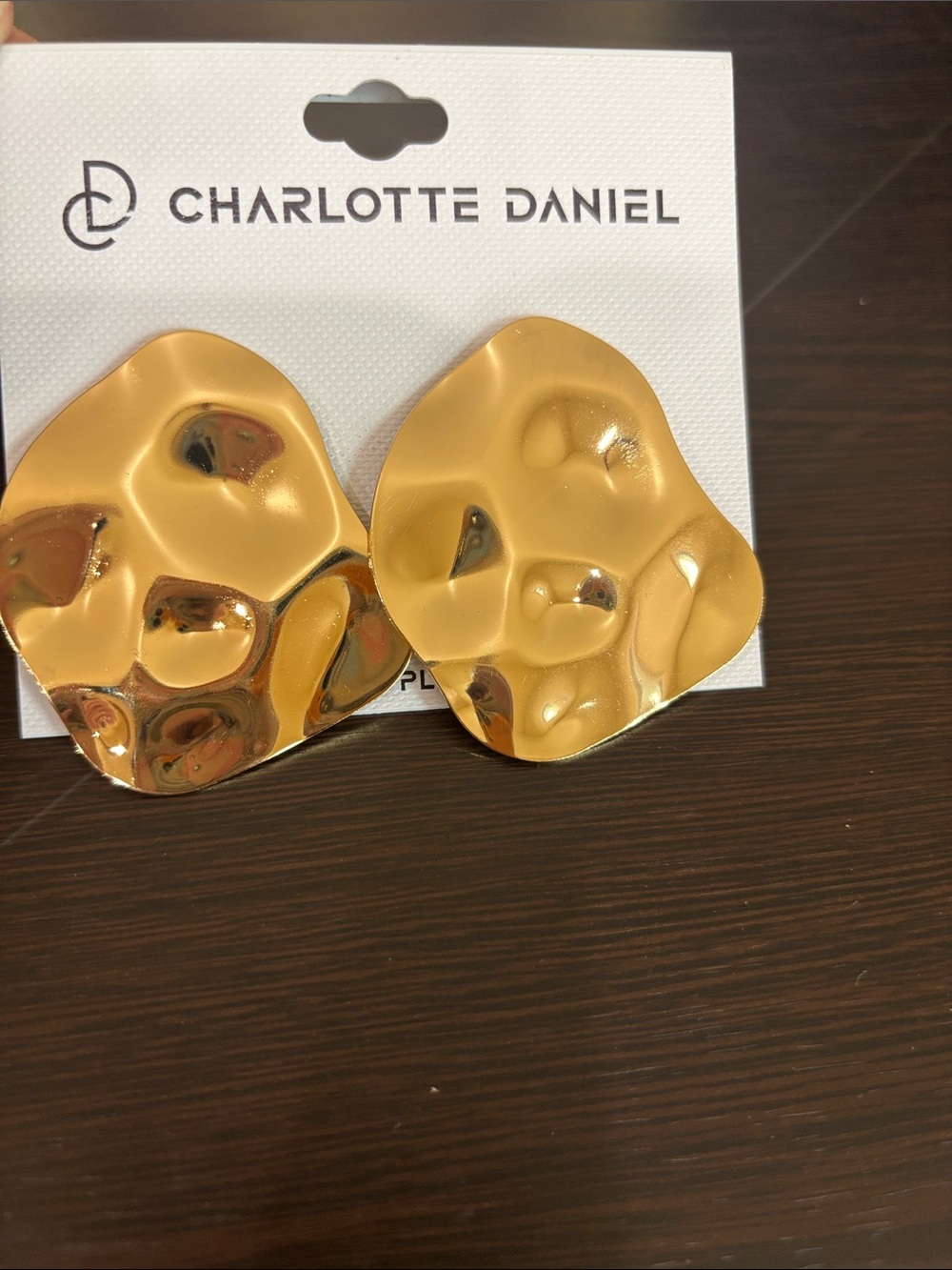 Charlotte Daniel Gold Statement Earrings
